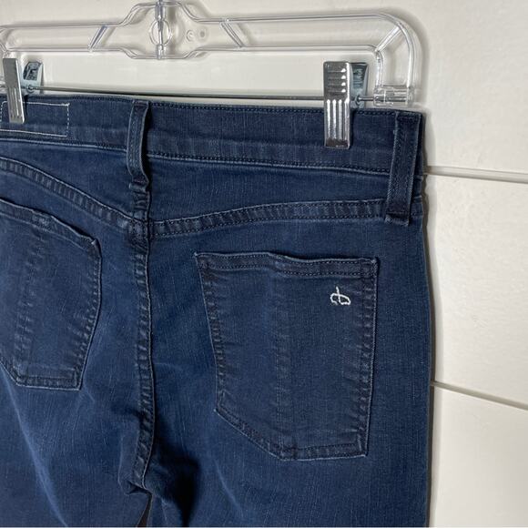 Rag & Bone Terra Blues Distressed Skinny Jeans Dark Wash Size 28 - Picture 11 of 12